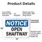 Signmission Open Shaftway, 14 in W x Rectangle, Plastic OS-2PACK-NS-P-1014-L-17014 - alternate 5